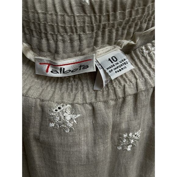 Vntg Talbots Talbots Skirts | Talbots Linen Midi Skirt And Blouse Size 10 - Picture 4 of 6